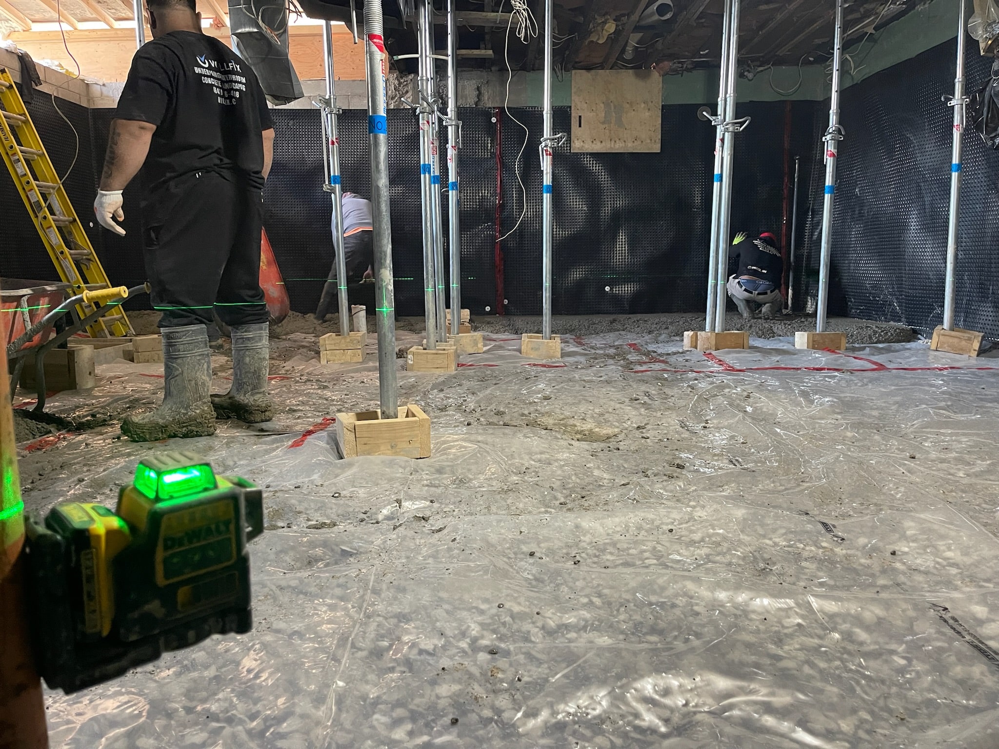 Basement slab repair