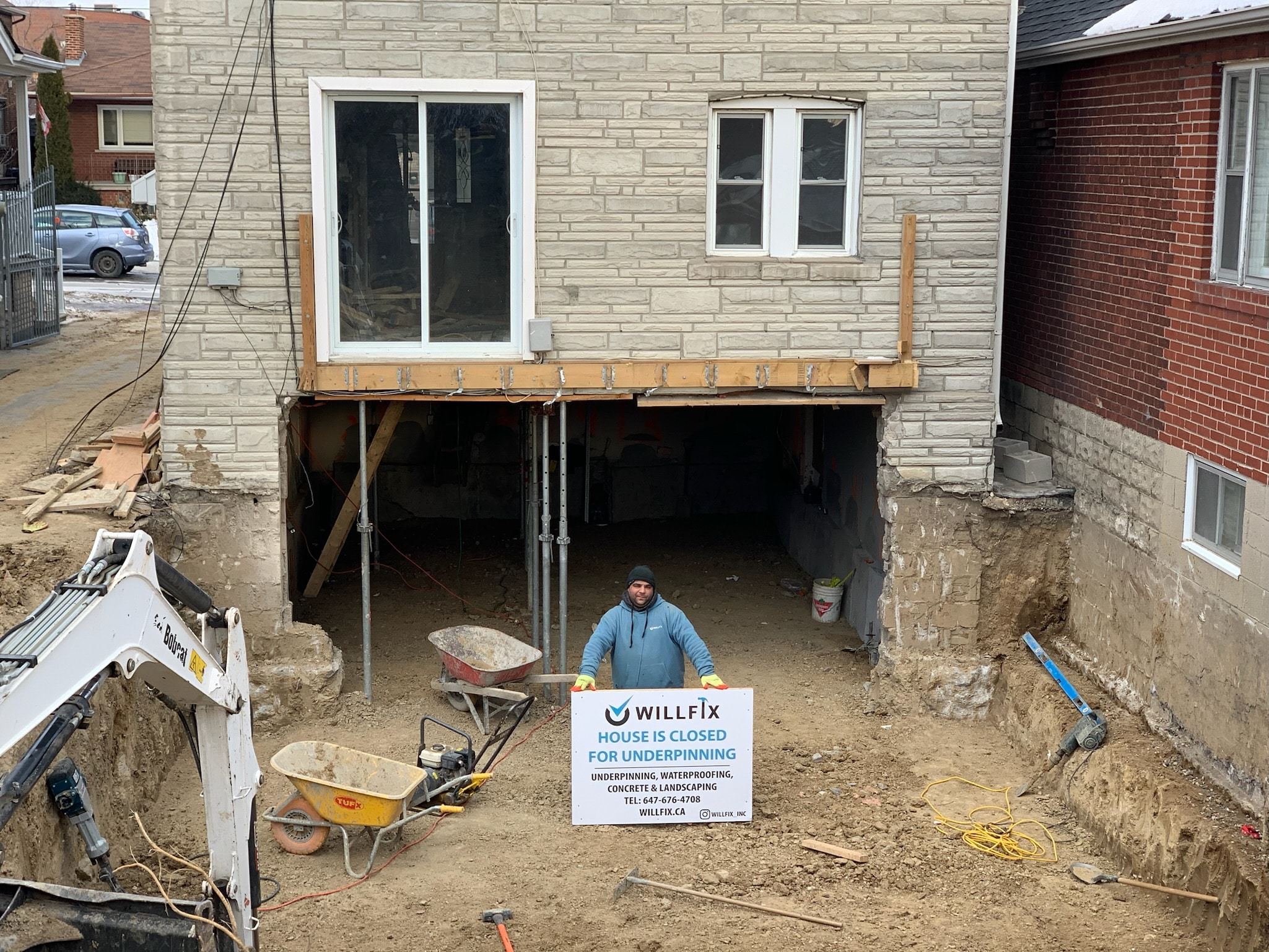 Basement slab replacement process