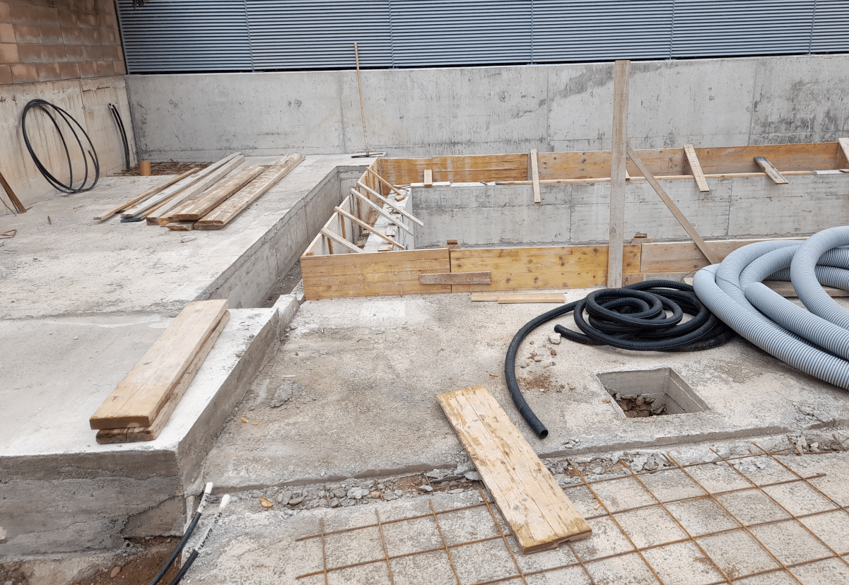 Concrete work process
