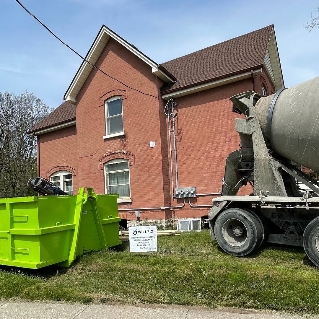 Crawl space excavation in progress at that house