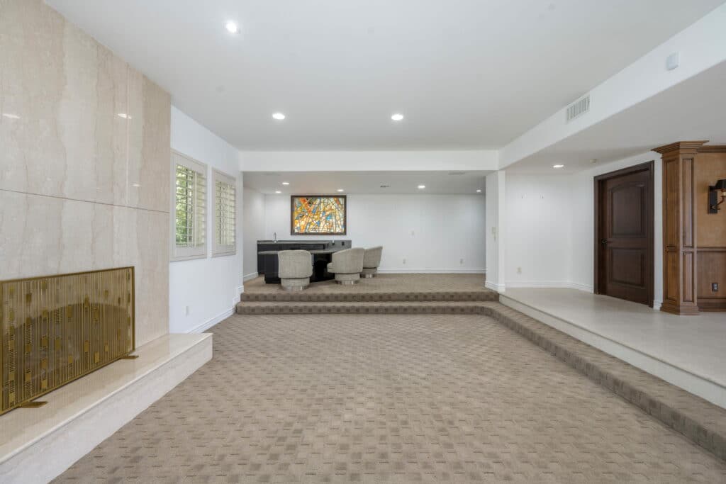 Finished basement in Ontario with quality finishes