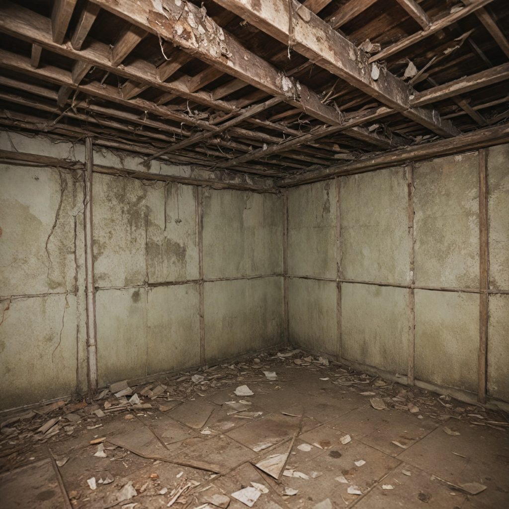 Example of what mould does to basements